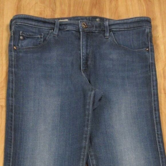 AG ADRIANO GOLDSCHMIED The Prima Mid Rise Cigarette Leg Denim Jeans Sz 30 (31.5) - Picture 1 of 13
